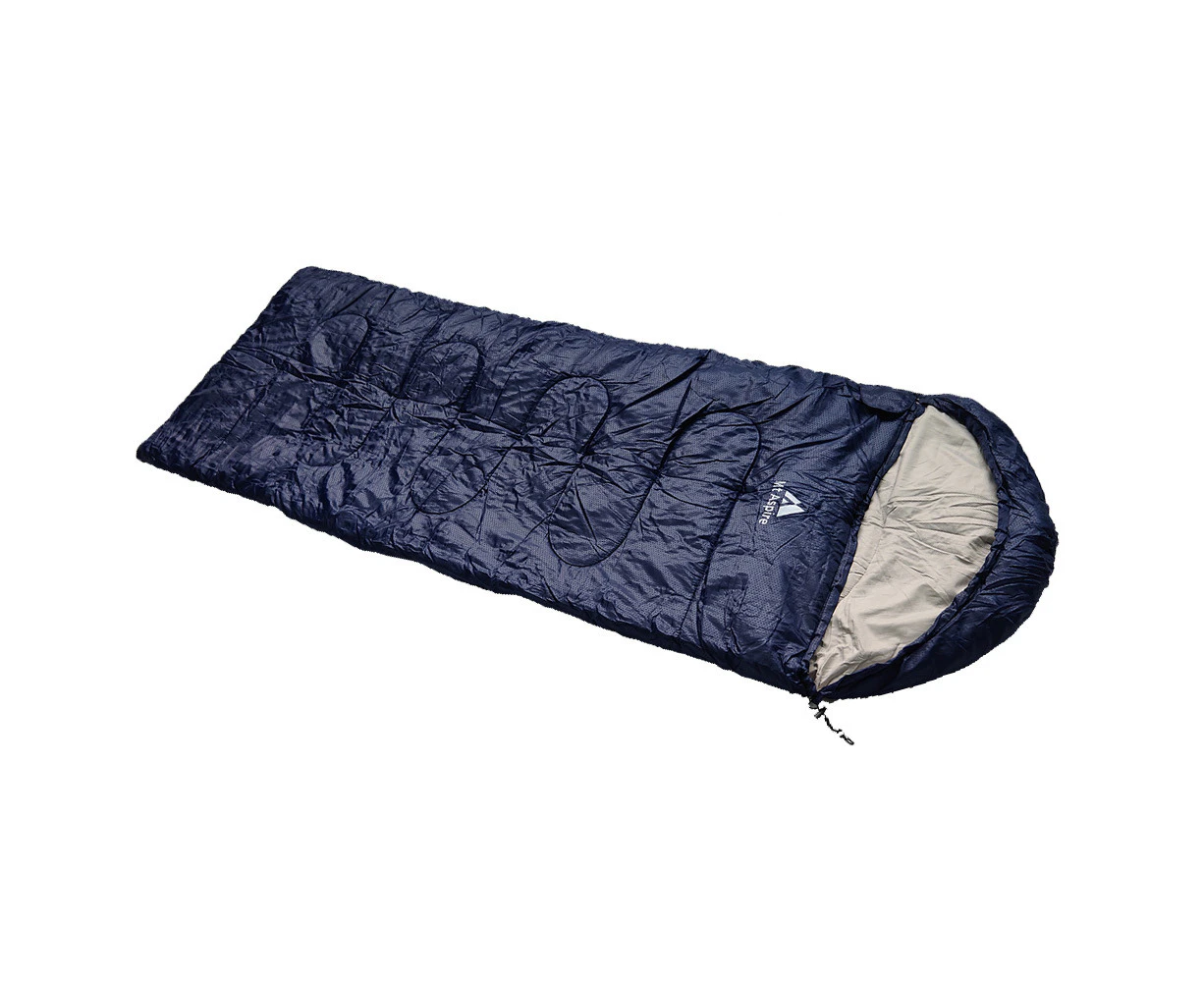 Mt Aspire Kids Sleeping Bag Single Camping Hiking Winter Thermal -10C Navy Blue