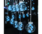 Water-resistant Wishing Ball Curtain String Lights Fairy Hanging Lights for Christmas Tree Decoration Patio Lawn Garden Wedding - Warm White