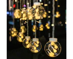 Water-resistant Wishing Ball Curtain String Lights Fairy Hanging Lights for Christmas Tree Decoration Patio Lawn Garden Wedding - Warm White