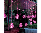 Water-resistant Wishing Ball Curtain String Lights Fairy Hanging Lights for Christmas Tree Decoration Patio Lawn Garden Wedding - Warm White