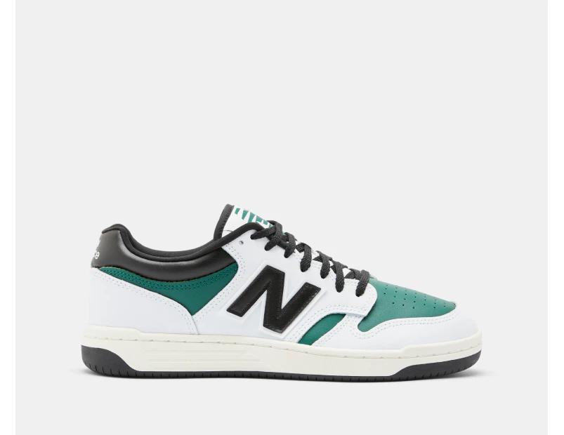 New Balance Men's 480 Sneakers - White/Marsh Green/Black