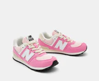 New Balance Youth 574 Sneakers - Real Pink