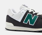 New Balance Youth 574 Sneakers - Black/White