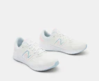 New Balance Youth Girls' Fresh Foam 76T V1 Running Shoes - White/Pink/Blue