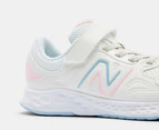 New Balance Girls' Fresh Foam 76T V1 Running Shoes - White/Pink/Blue