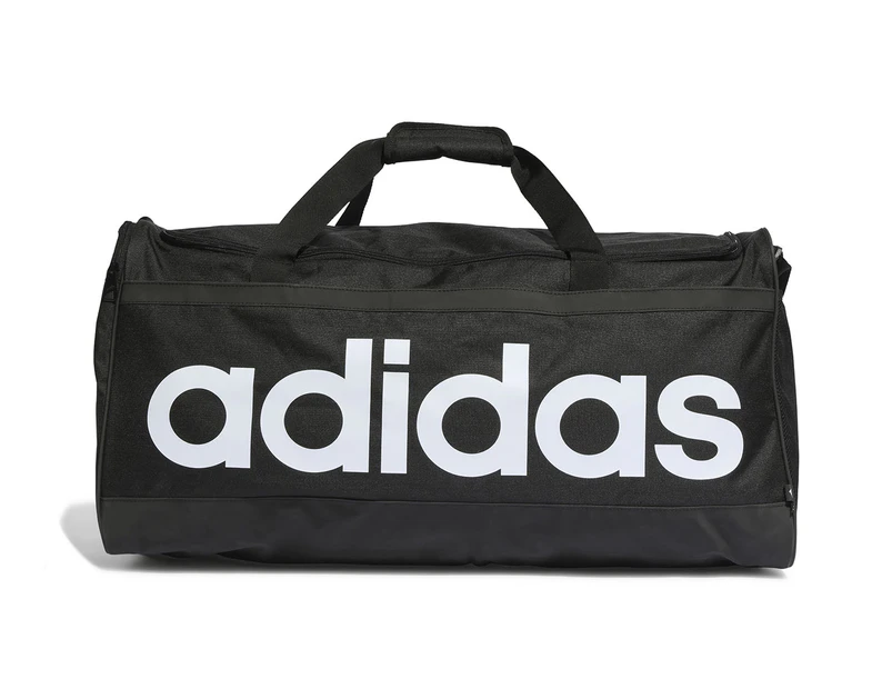 Adidas 63L Essentials Linear Large Duffle Bag - Black/White