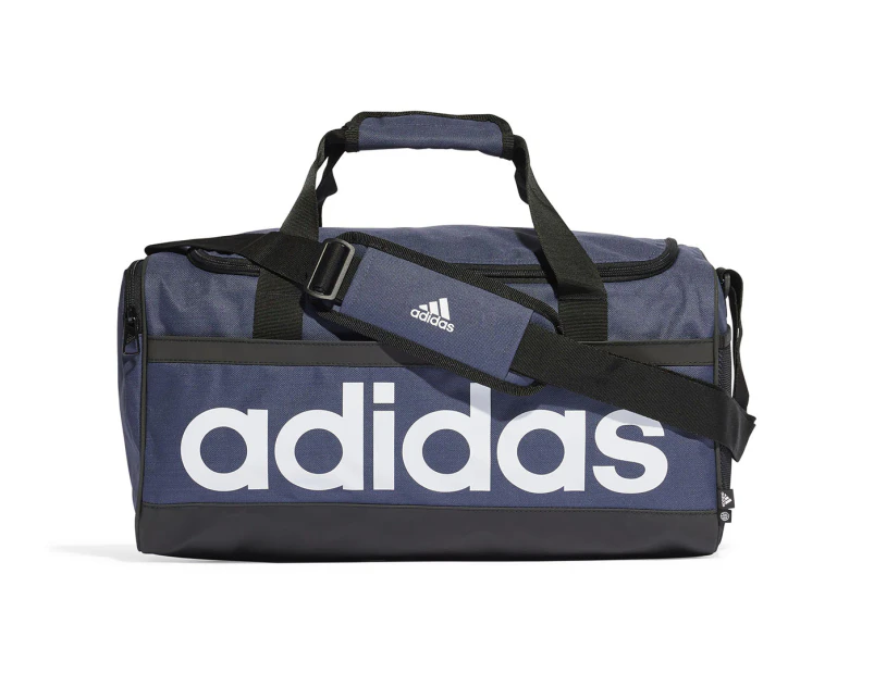 Adidas 39L Essentials Linear Medium Duffle Bag - Shadow Navy/Black/White