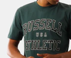 Russell Athletic Men's Melrose Short Sleeve Tee / T-Shirt / Tshirt - Kilkenny Green