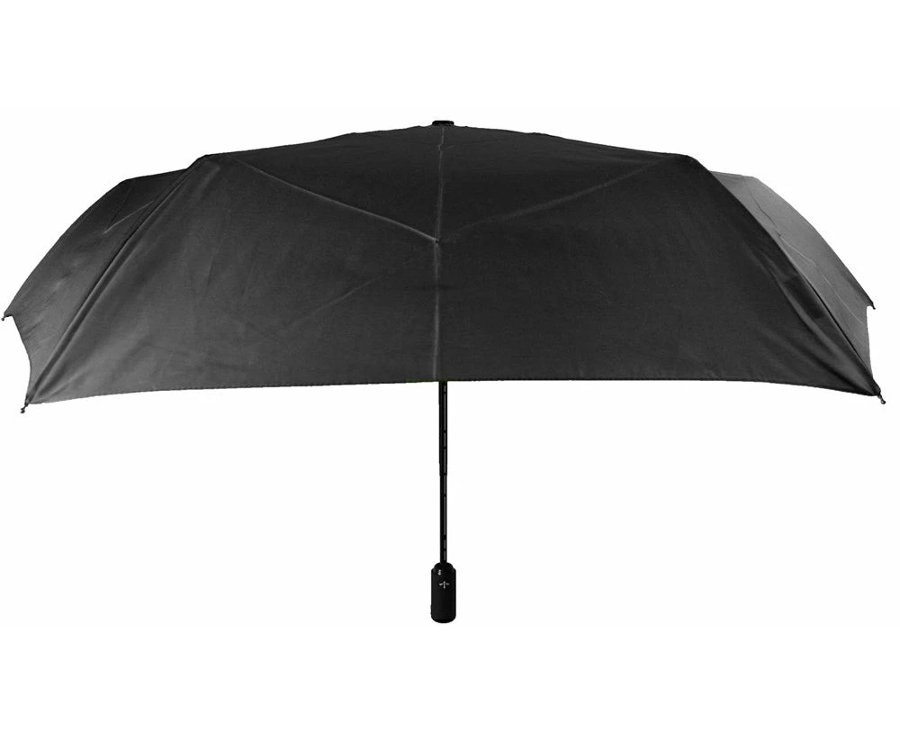 A.BROLLY Portobello Travel Folding Umbrella - Mid (Auto) - Black