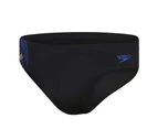 Speedo Tech Panel 7cm Brief Mens Black Blue Sprtz