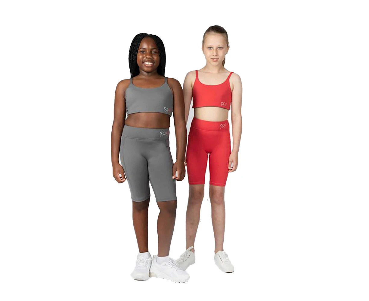 Soar Active Everyday Reversible Crop Girls