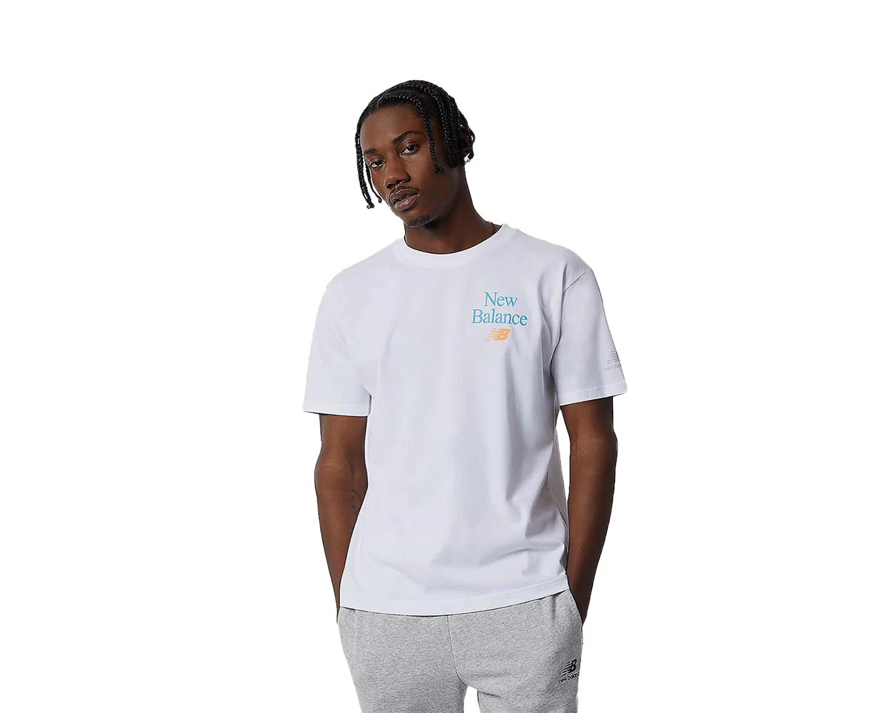 New Balance Essentials Good Vibes Logo Tee Mens