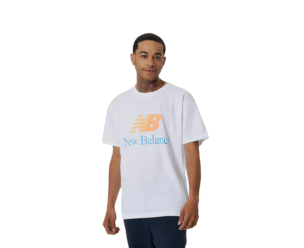 New Balance Essentials Celebrate Two Tone Logo Tee