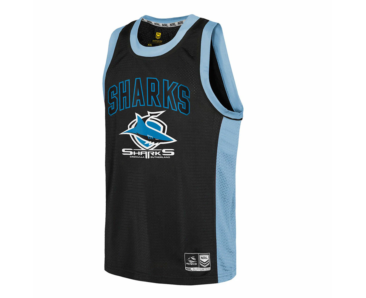 Outerstuff NRL Sharks Mesh Singlet Mens