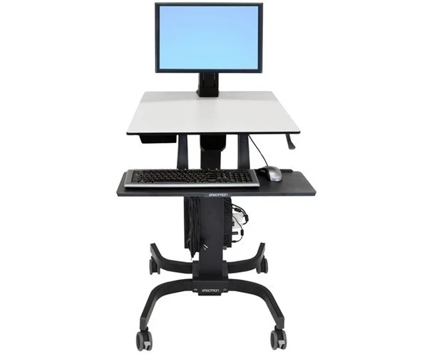 Ergotron WorkFit-C 24-215-085 Height Adjustable Computer Stand - Up to 61 cm (24") Screen Support - 7.30 kg Load Capacity - 60.7 cm Width x 57.9 cm -