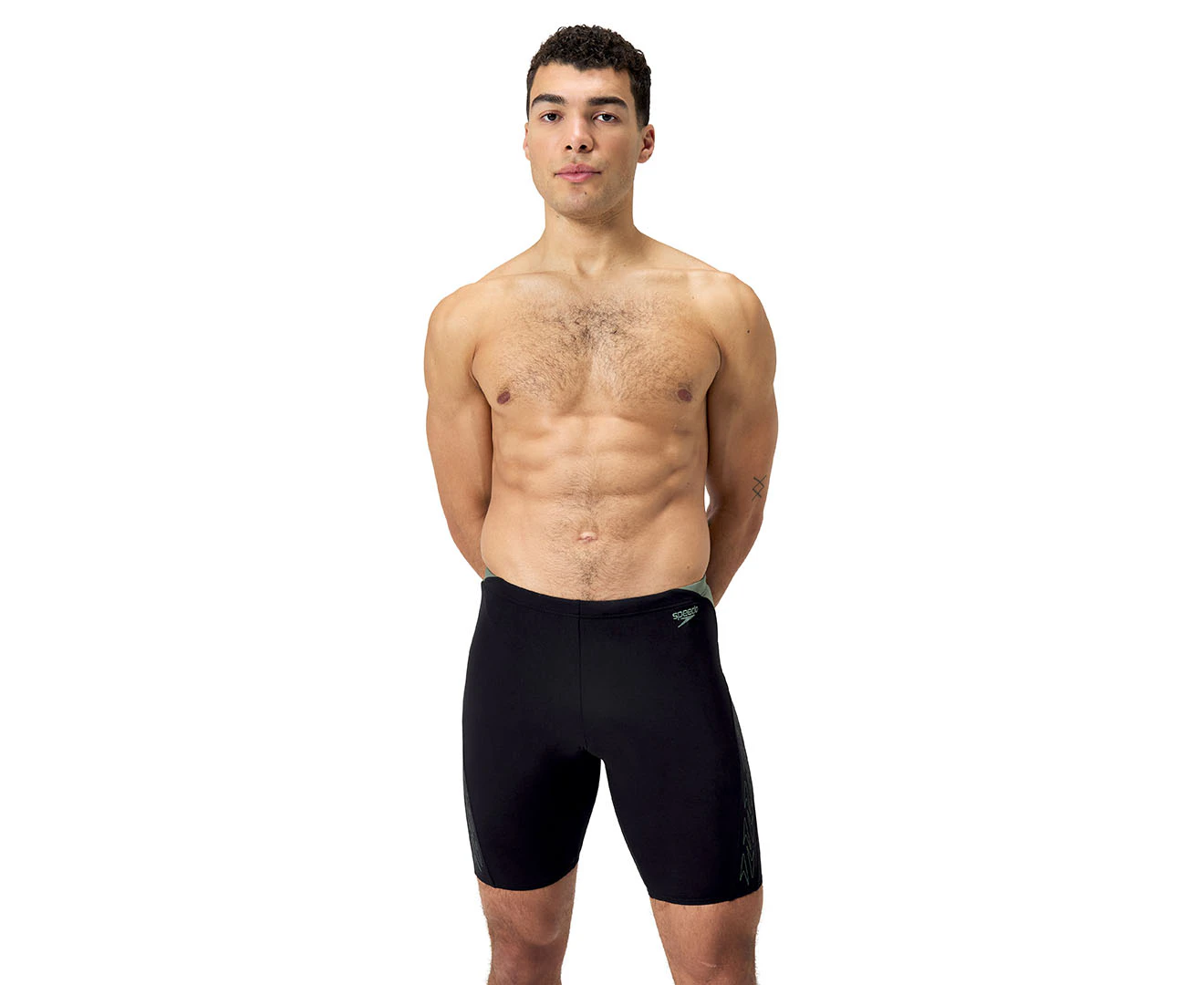 Speedo Men's Hyperboom Splice Jammers - Black/Country Green