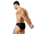 Speedo Men's Hyperboom Splice Briefs - Black/Country Green