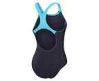 Speedo Women's Medley Logo One-Piece Swimsuit - True Navy/Picton Blue