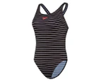 Speedo Women's Limitless Leaderback One-Piece Swimsuit - Black/White