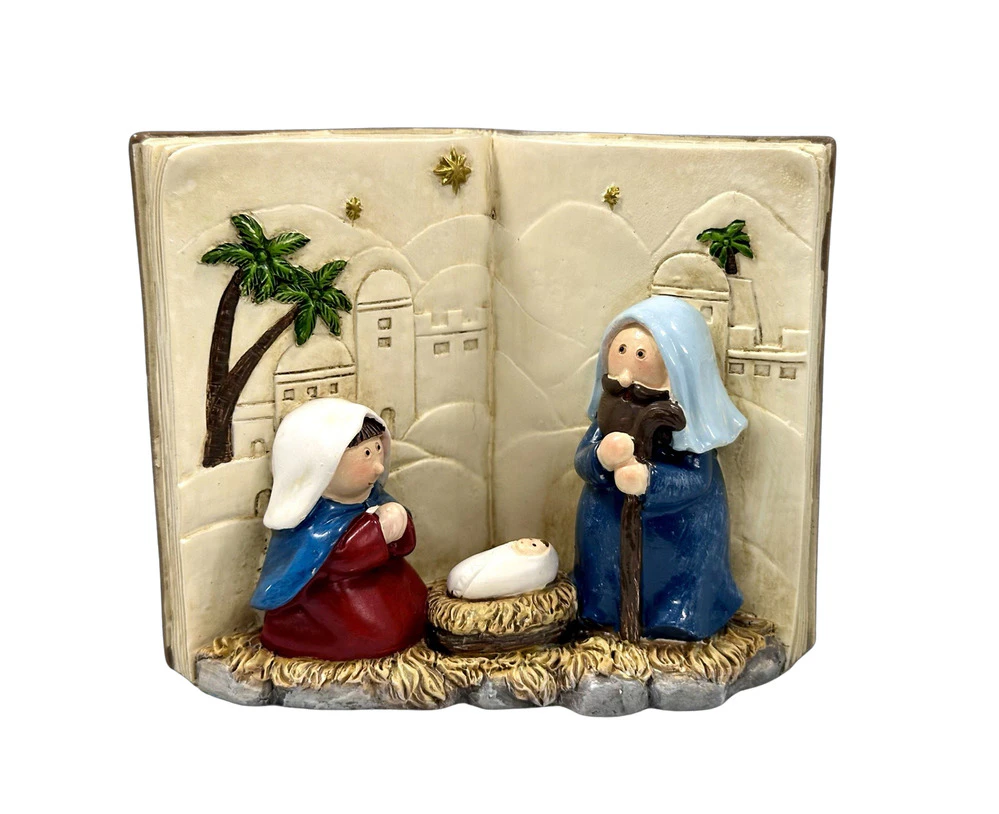 Kids' Holy Family Nativity Book Figurine