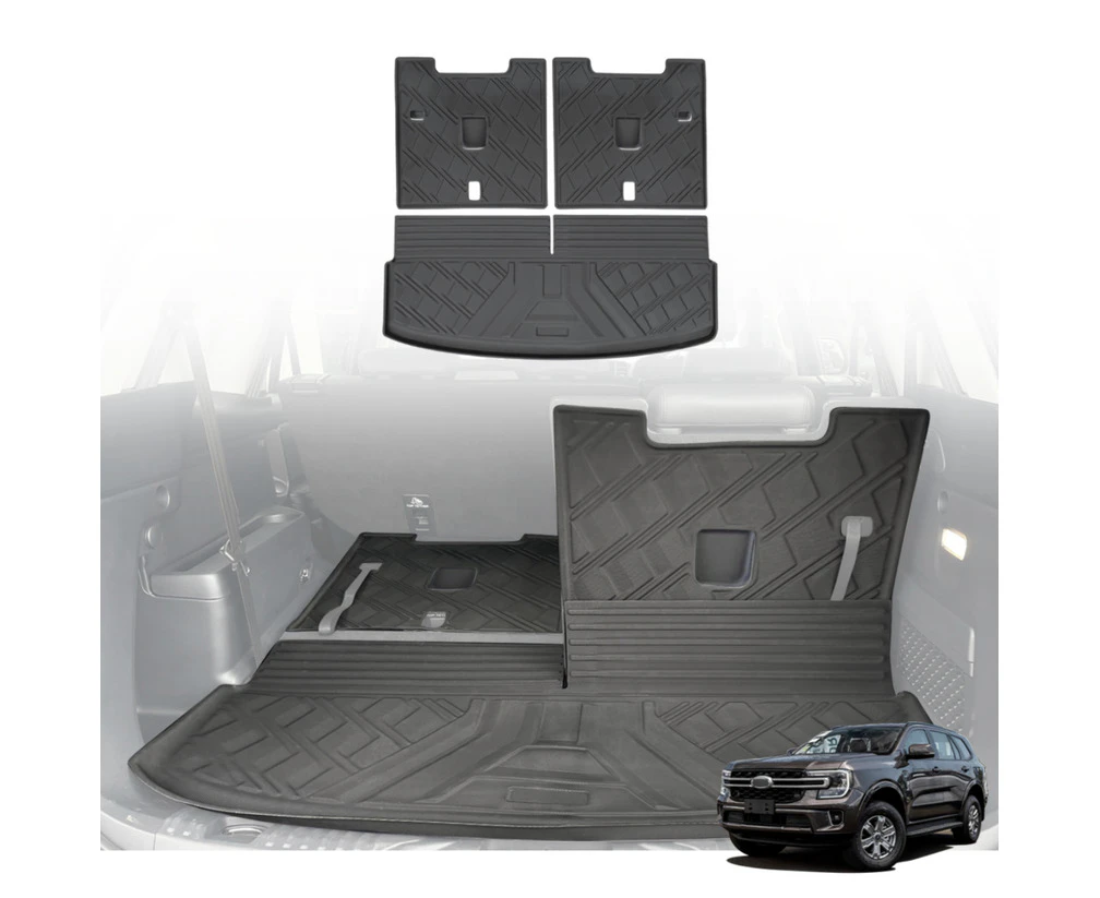 3D Cargo Mat for Ford Everest Next-Gen 7 Seater 2022-Onwards Trunk Mat Boot Mat Liner Detachable