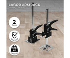 RYNOMATE 2 Pack Adjustable Labor Saving Arm Jack (Black)