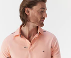 Tommy Hilfiger Men's Summer Essential Jersey Slim Fit Polo Shirt - Playful Peach