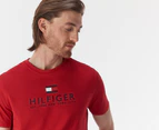 Tommy Hilfiger Men's Nathan Tee / T-Shirt / Tshirt - Primary Red