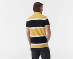 Tommy Hilfiger Men's Rugby Stripe Polo Shirt - Warm Yellow