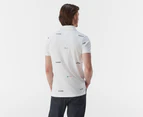 Tommy Hilfiger Men's Summer Essential Jersey Slim Fit Polo Shirt - Fresh White