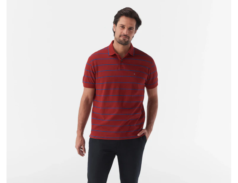 Tommy Hilfiger Men's Bold Stripe Polo Shirt - Regatta Red