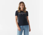 Tommy Jeans Women's College Logo Tee / T-Shirt / Tshirt - Sky Captain