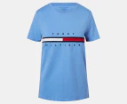 Tommy Hilfiger Women's Tina Madison Tee / T-Shirt / Tshirt - Blue Burst