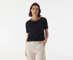 Tommy Hilfiger Women's Essential Crew Neck Short Sleeve Tee / T-Shirt / Tshirt - Desert Sky