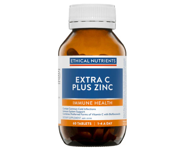 Ethical Nutrients Extra C Plus Zinc 60 Tablets