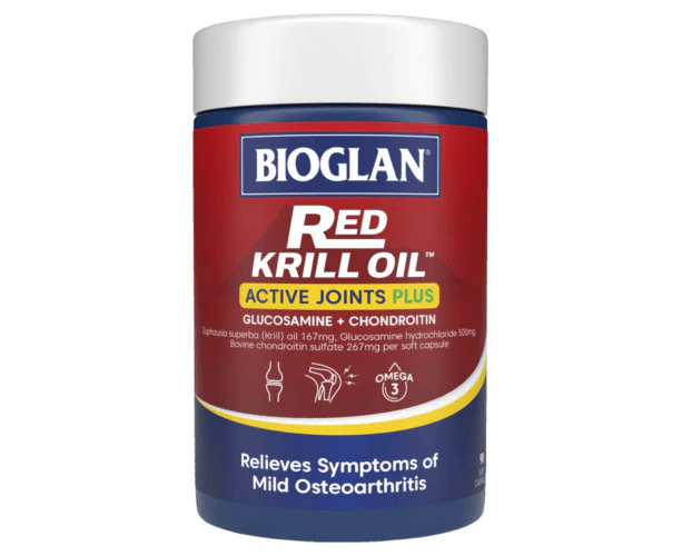 Bioglan Red Krill Oil Active Joints Plus 90 Capsules