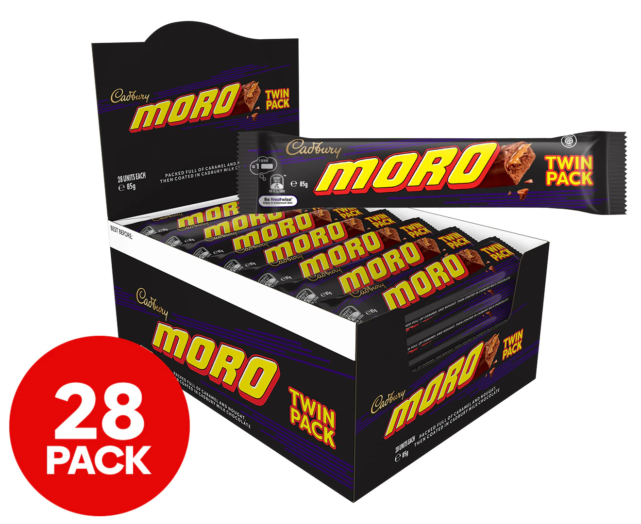 28 x Cadbury Moro Twin Pack 85g