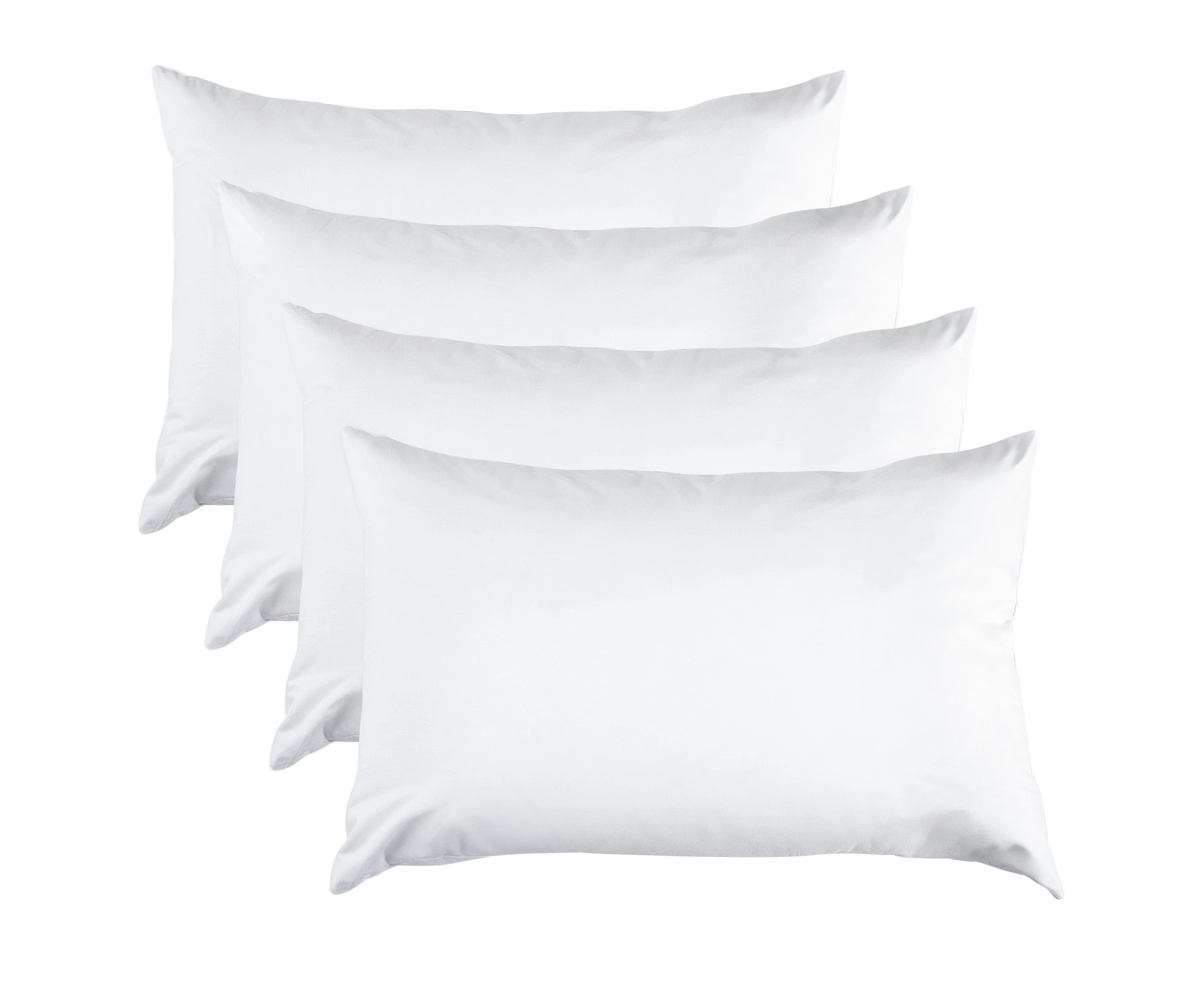 Hacienda 100 Percent Cotton Pillow Cover with 800g Poly Fill,  Hypoallergenic, Antibacterial, and Cooling Technology  4 PK