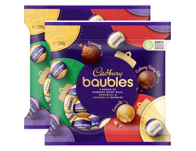 2 x Cadbury Mixed Baubles 228g