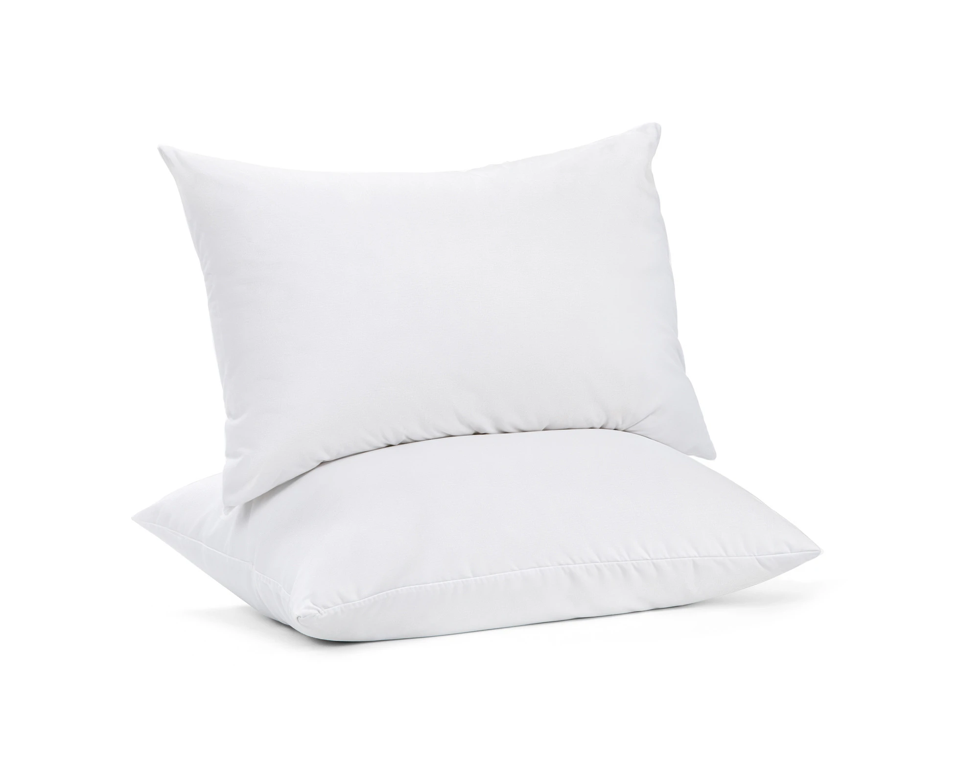 Hacienda 100 Percent Cotton Pillow Cover with 800g Poly Fill,  Hypoallergenic, Antibacterial, and Cooling Technology  2 PK