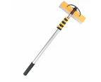 6M Aluminum alloy Telescopic Window Cleaning Pole With Brush Angle Adaptor Hose - Black