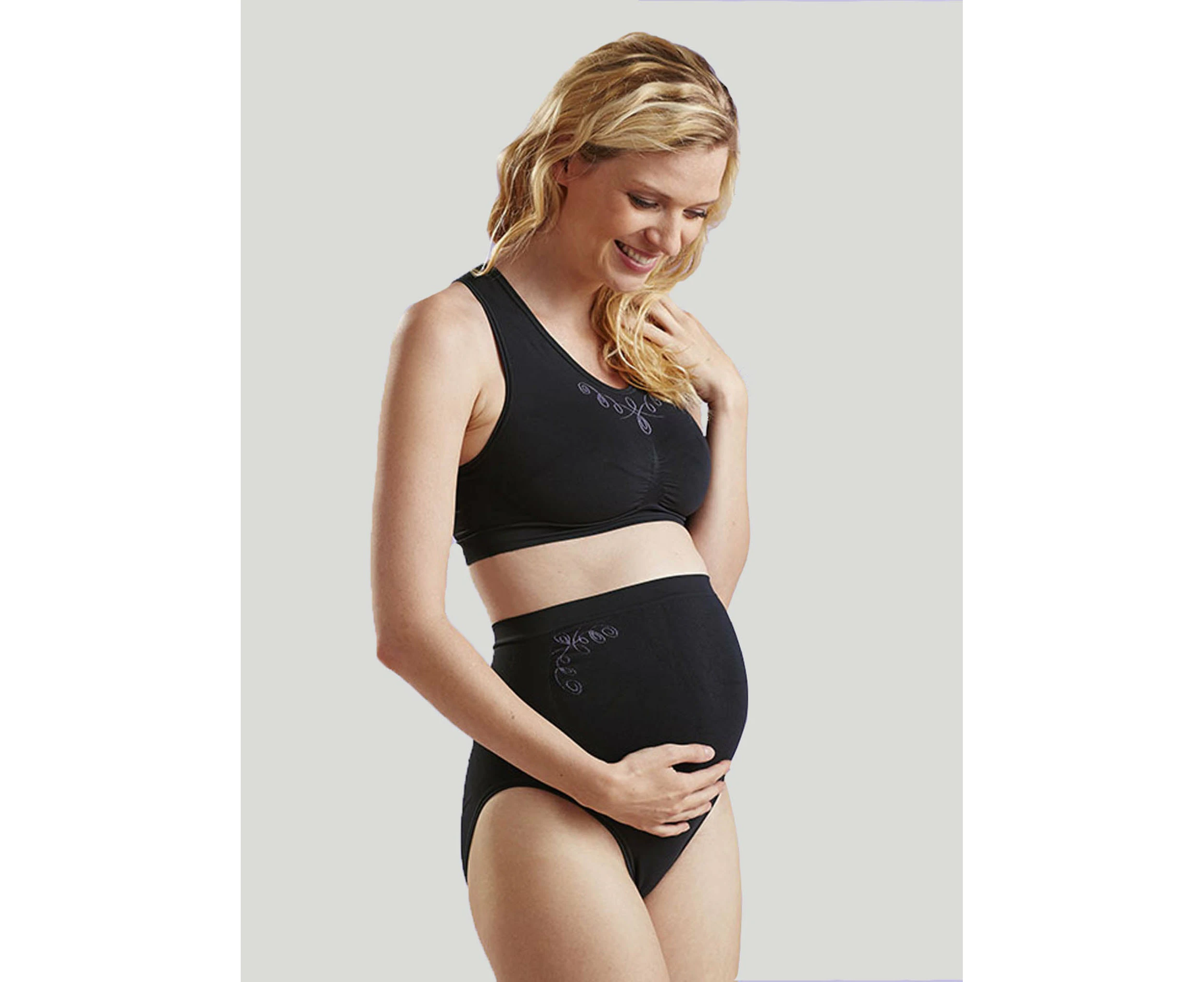 Cantaloop Over Tummy Pregnancy Brief CT327350 Black