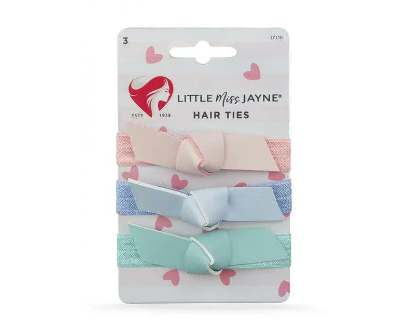 Lady Jayne Little Miss Jayne Bow Hair Ties 3 Pack