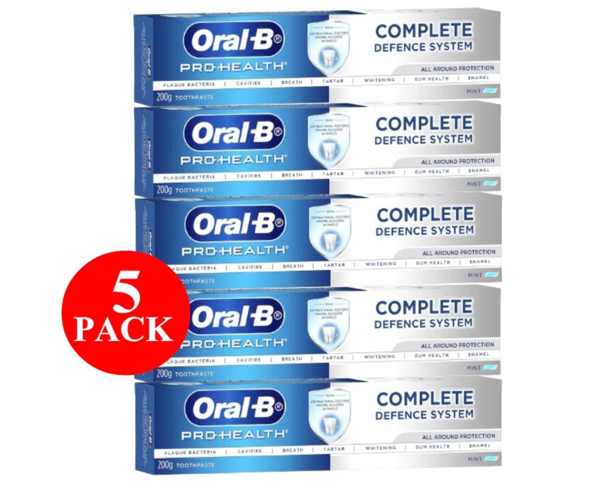 5 x Oral-B Pro-health Complete Defence Toothpaste Each