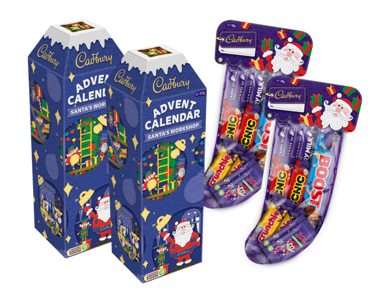 2 x Cadbury Mega Advent Calendar & Stocking Pack