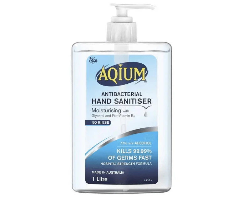 Ego Aqium Antibacterial Hand Sanitiser Gel 1L