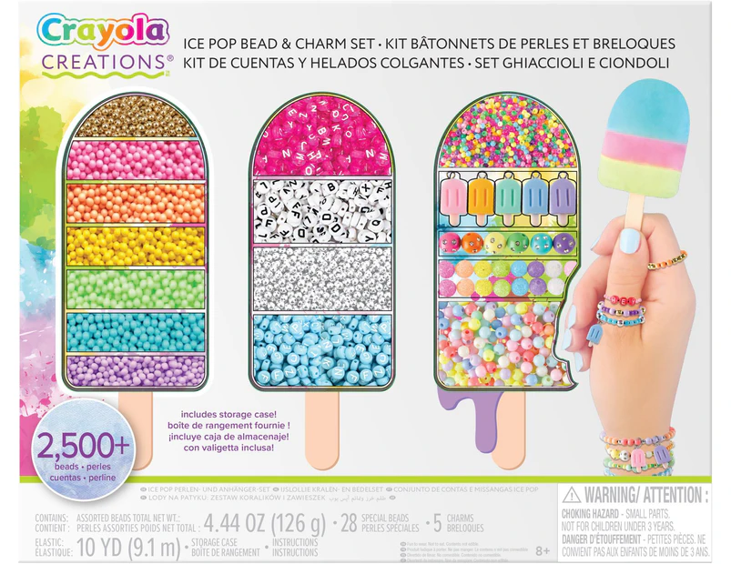 Crayola Creations Ice Pop Bead & Charm Set