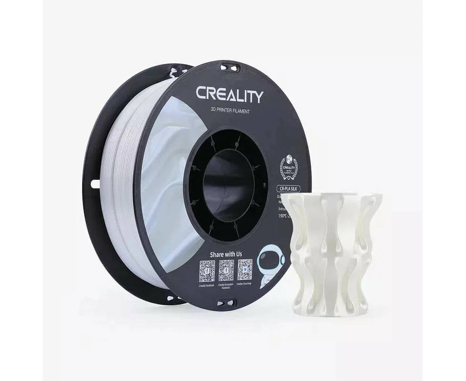 Creality Printer Filament 1kg/2.2lb Spool 1.75mm CR-Silk PLA White