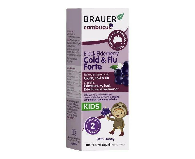 Brauer Sambucus Cold & Flu Forte For Kids 100ml