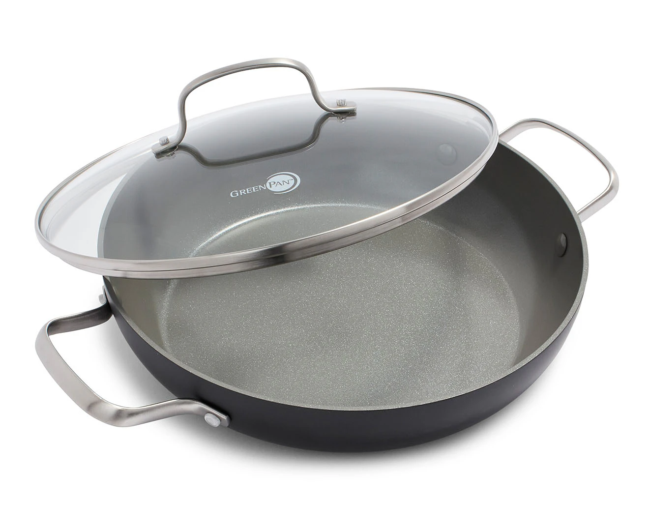 GreenPan 28cm Chatham Frypan w/ Lid